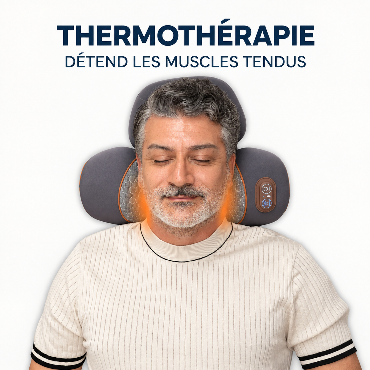 REVEXA™ Coussin Cervical 3-en-1 – Chaleur, Massage Vibrant & Traction